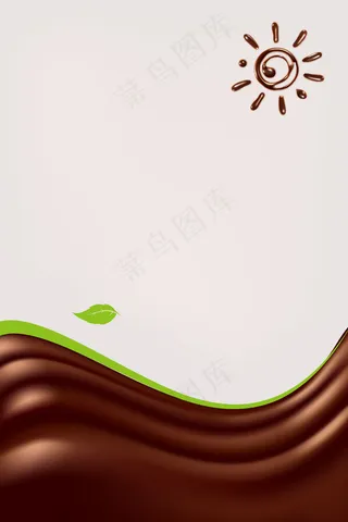 矢量美食巧克力液体背景