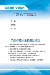 食堂安全管理领导小组