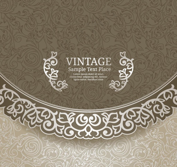 欧式花纹背景图片