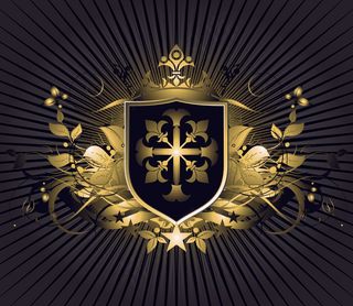 金属花纹花边矢量图下载