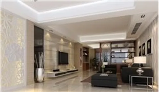 现代中式客厅效果图图片