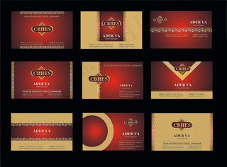 尊贵名片卡片设计矢量素材