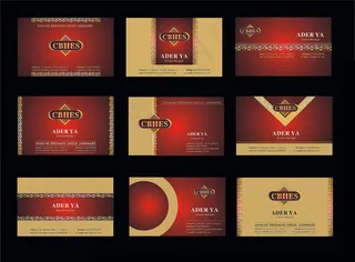 尊贵名片卡片设计矢量素材