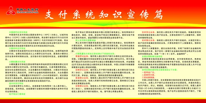 支付系统知识宣传篇cdr矢量模版下载