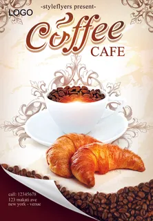 咖啡宣传海报设计PSD模板下载