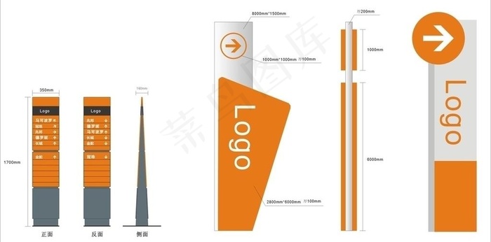 导示牌图片cdr矢量模版下载