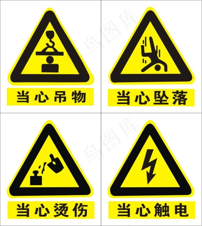 警告标志cdr矢量模版下载