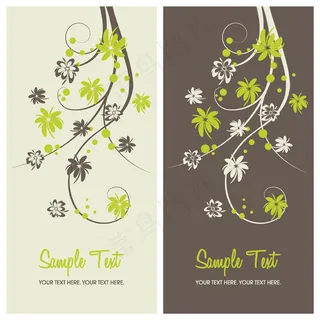 矢量花卉背景素材