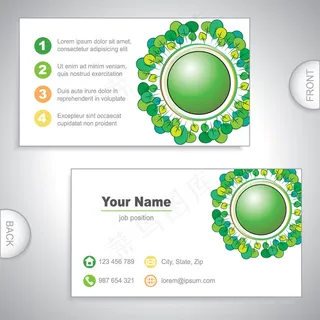 主题创意名片设计素材