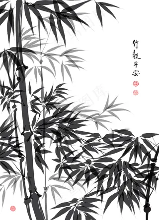 翻译：健康向量竹画