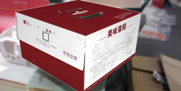 蛋糕盒（展开图）