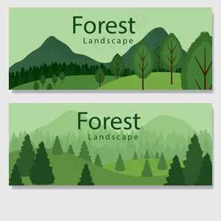 插画风植物素材