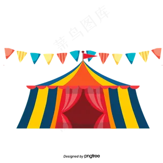 可爱的马戏团元素矢量png可爱的马戏团元素矢量png