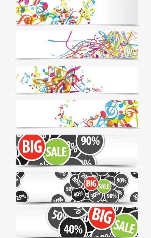 销售横幅banner矢量素材ai矢量模版下载