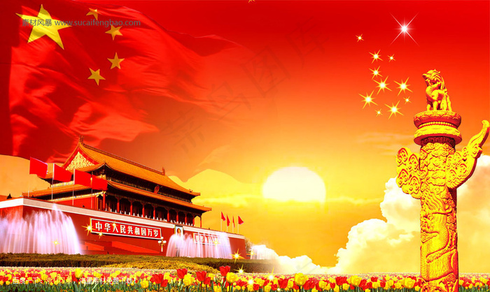 *华表ps分层psd模版下载