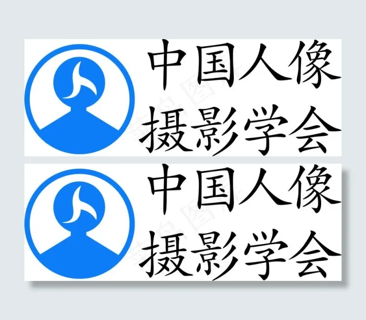 中国人像摄影协会标志cdr矢量模版下载
