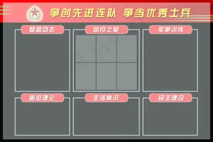 部队评优栏