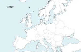 欧洲地图矢量
