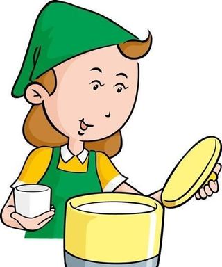 家庭主妇 做家务 日本女性人物矢量...