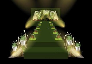 小清新森系舞台婚礼设计