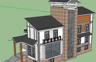 别墅草图大师SU模型