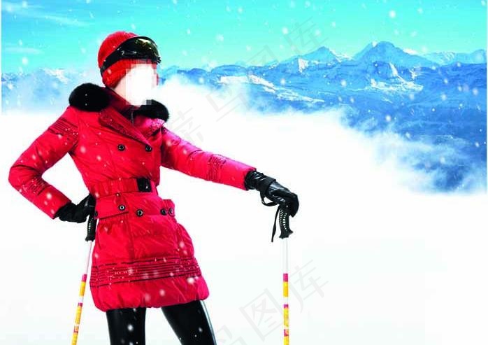 羽绒服模特图片