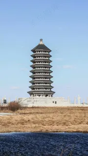 古塔风景摄影高清图片