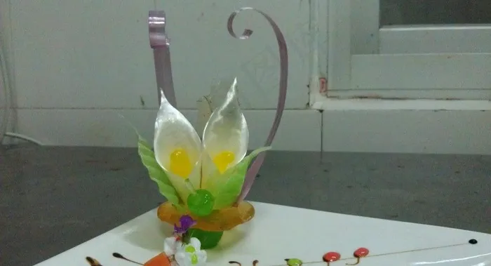 糖艺马蹄莲图片