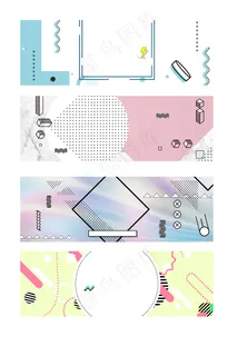 孟菲斯风格装饰图形展板背景元素 孟菲斯风格装饰图形展板背景元素