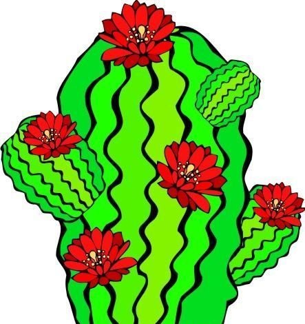 仙人掌 热带植物 矢量 EPS_0...eps,ai矢量模版下载