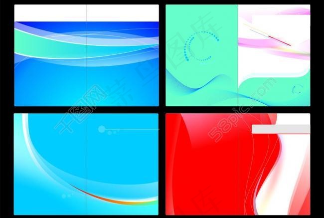 科技画册背景图片cdr矢量模版下载