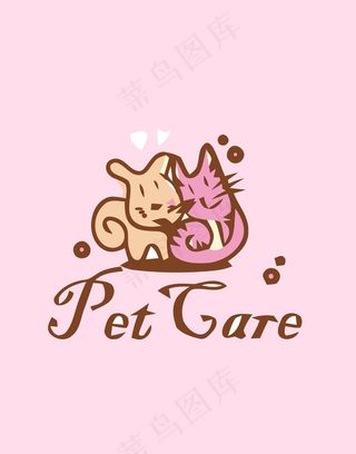 卡通动物图案插画装饰画