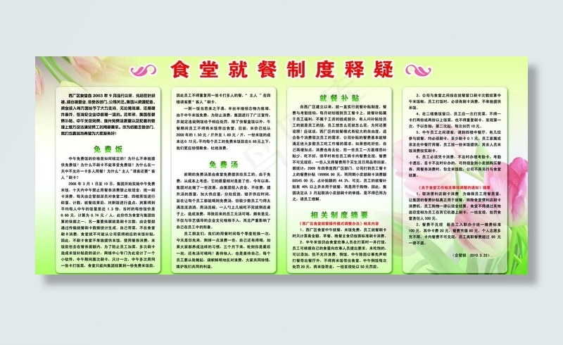 食堂就餐制度图片