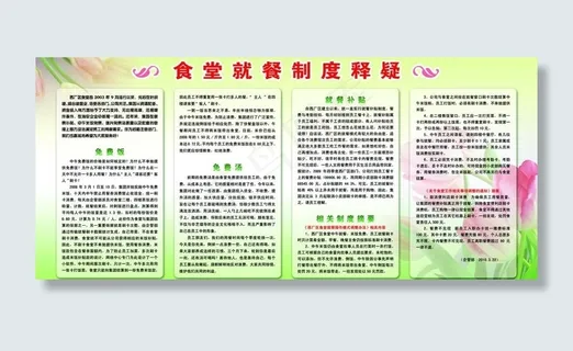 食堂就餐制度图片