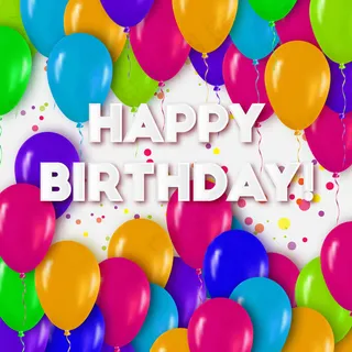 气球装饰生日祝福