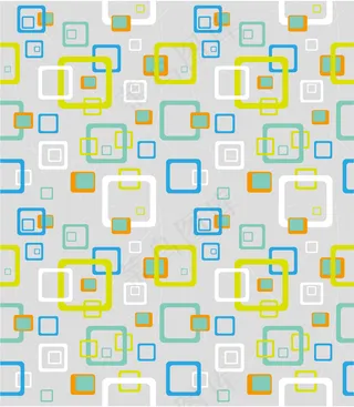 缤纷线条方框背景矢量素材