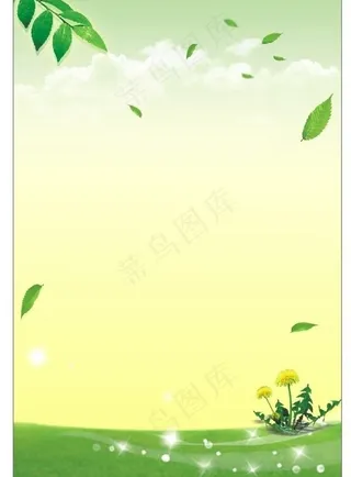 树叶洒落背景图片