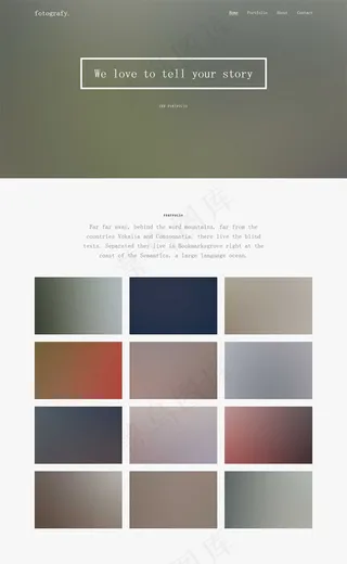 响应式单页模板