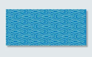 中式底纹 祥云波浪