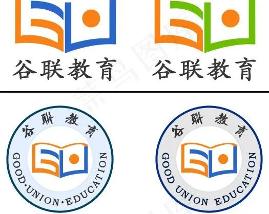 谷联教育logo设计图片psd模版下载