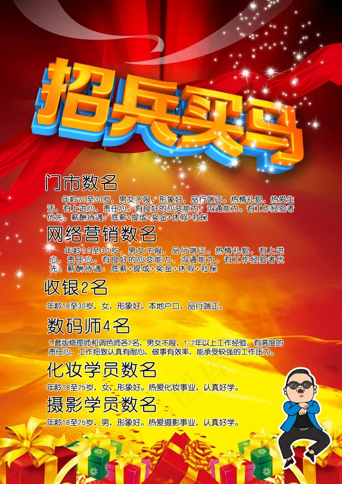 招聘(2480X3508(DPI:300))psd模版下载