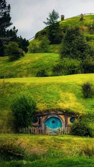 奇特的小屋子高清摄影图片