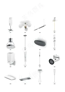 吊灯壁灯灯具模型