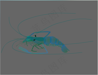 逼真的虾flash矢量动画