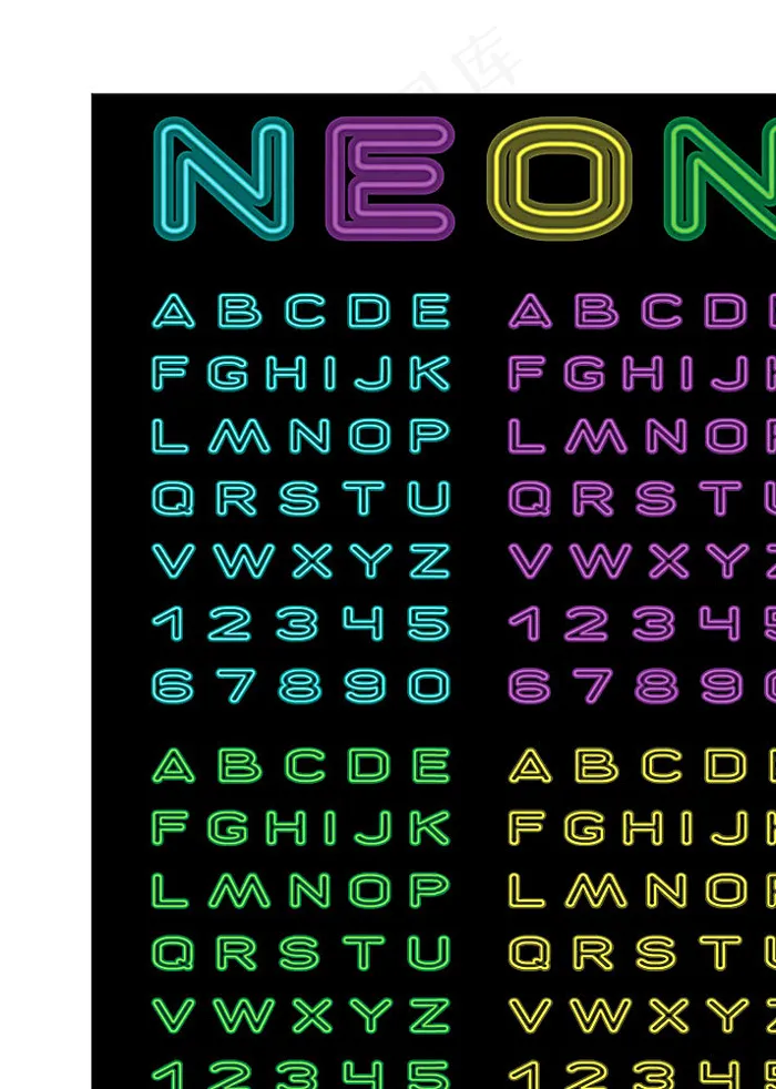 字母字体设计矢量素材eps,ai矢量模版下载