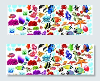 各种高清鱼类珊瑚礁设图片