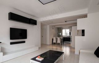 现代简约电视背景墙效果图