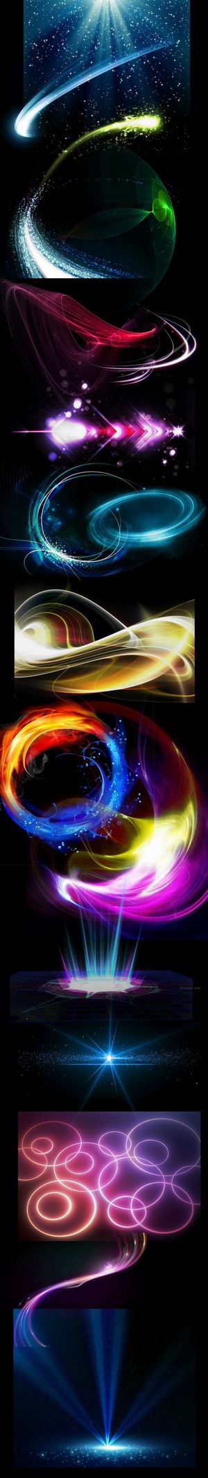 酷炫光影PSD分层素材