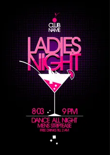 酒吧派对海报设计