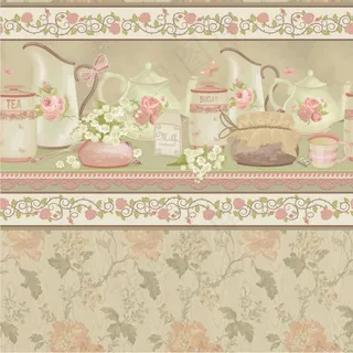 欧式清新淘宝店招矢量素材